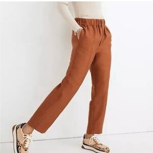 Madewell Tapered Huston Pull-On Crop Pants High Rise Size Medium